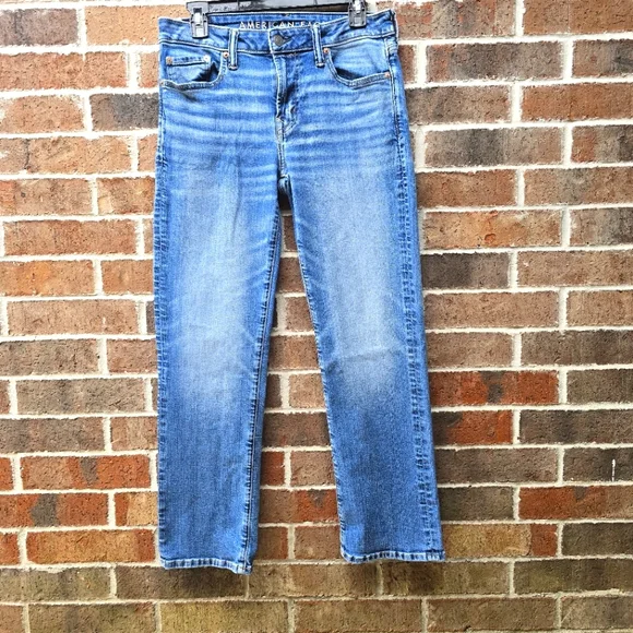 American Eagle Outfitters Light Blue Boot Cut Jeans Airflex - Picture 1 of 9